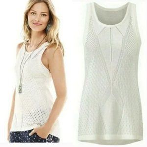 CAbi 5136 Knit Tennis Tank Top Sz M